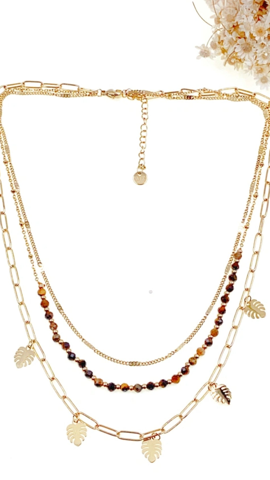 COLLIER 3 RANGS ELEGANCE