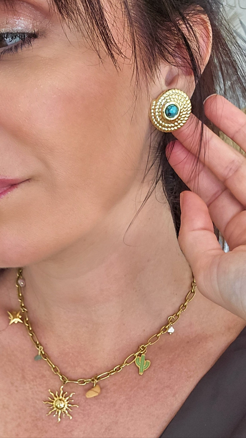 BOUCLES D'OREILLES JADE