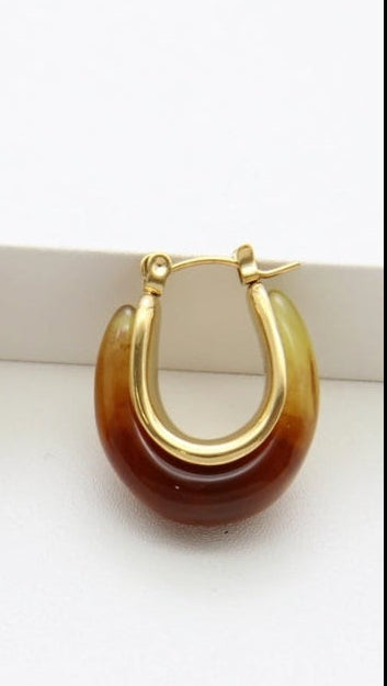 BOUCLES D'OREILLES AMBRE