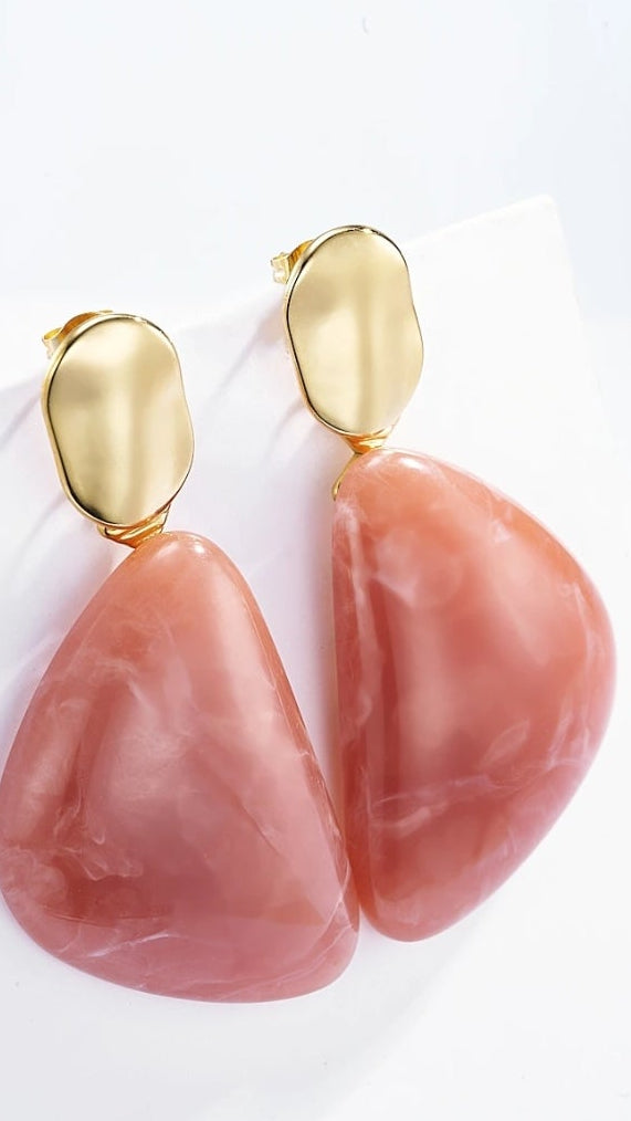 BOUCLES D OREILLES NACRE