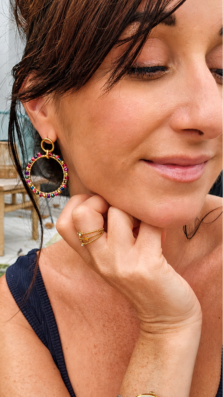 BOUCLES D'OREILLES RAINBOW