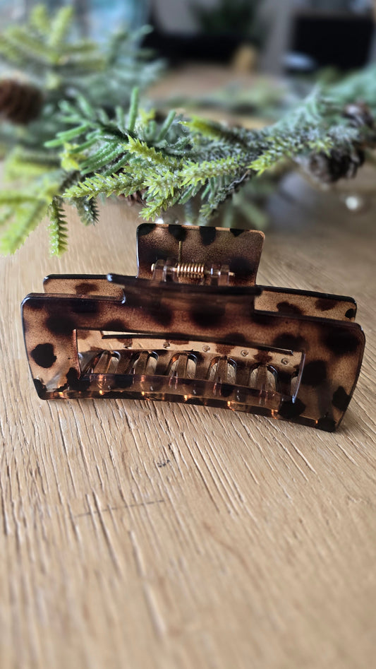 PINCE A CHEVEUX LÉOPARD