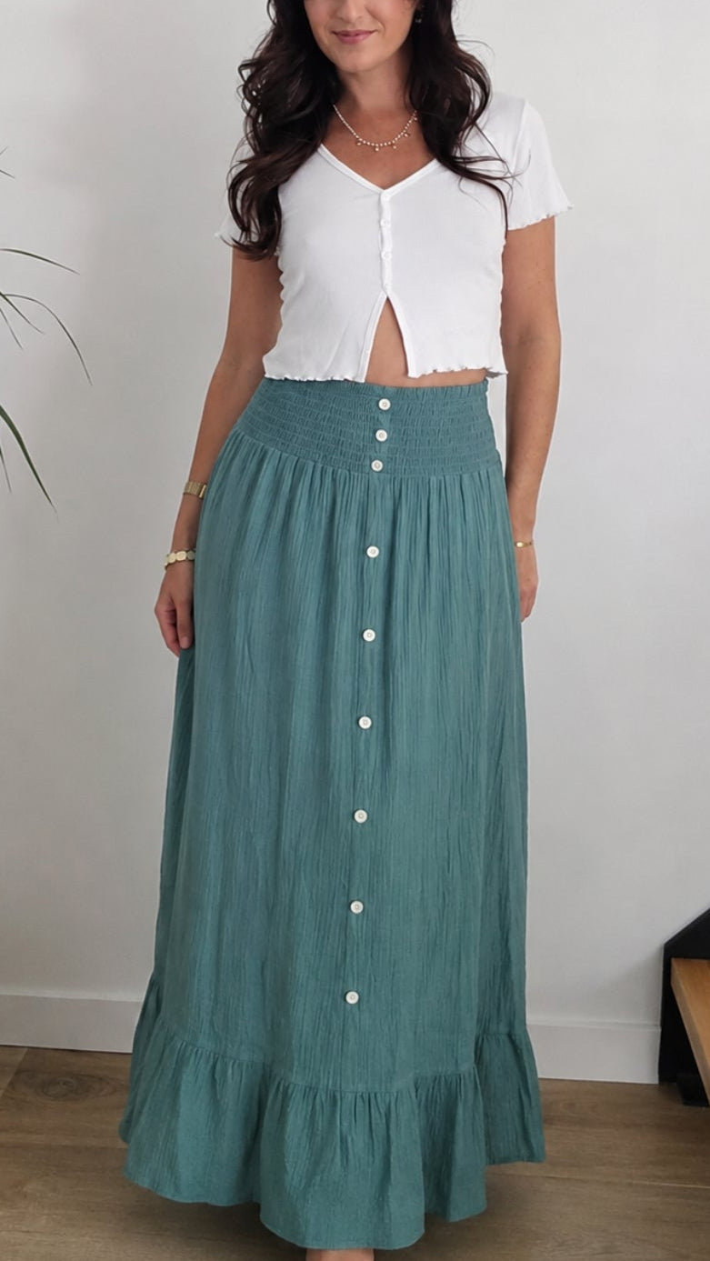 JUPE CELADON