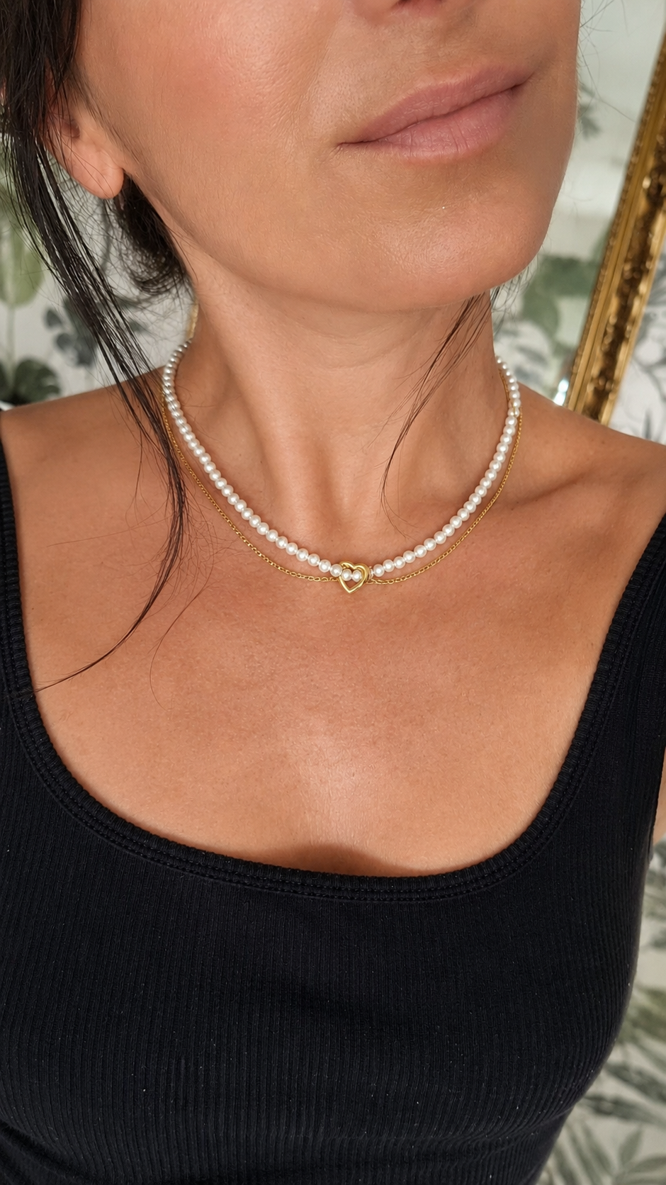 COLLIER DOUBLE RANG PERLÉ