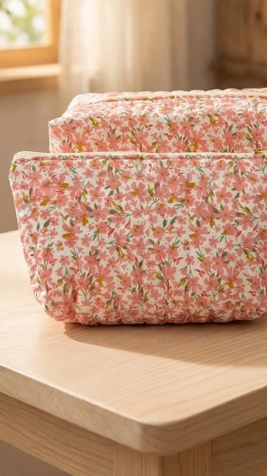 DUO POCHETTE TROUSSE FLEURIE