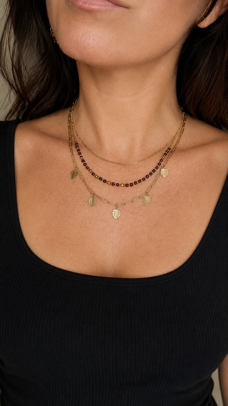 COLLIER 3 RANGS ELEGANCE